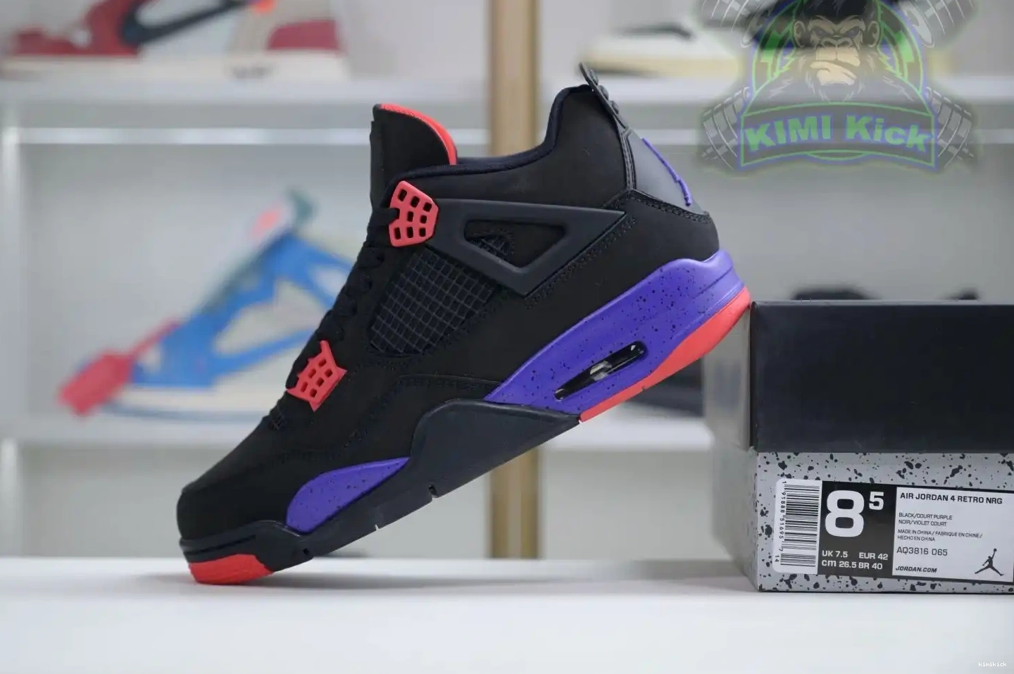 Air Jordan 4 nrg Kimikick Jordan raptors （2018） retro 0611
